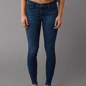 AE Next Level Low Rise Jegging in Brilliant Blue, Size 00 Short